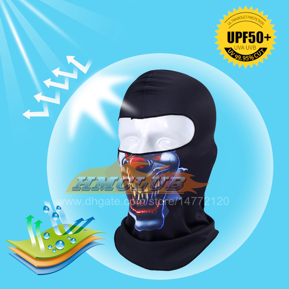 MZZ89 3D Orcs Clown Balaclava Joker Motorcycle Motocross Moto Skiing Snowboard Hat Helmet Liner Biker Full Face Mask Cap Men Women