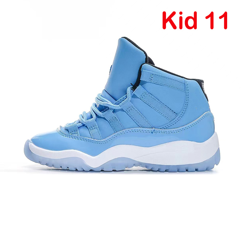 Jumpman 11 Kids Basketball Shoes 2023 11s Cool Grey Boy Gir Blue white black grey Fashion multi-color outdoor children sports shoes size 28-35