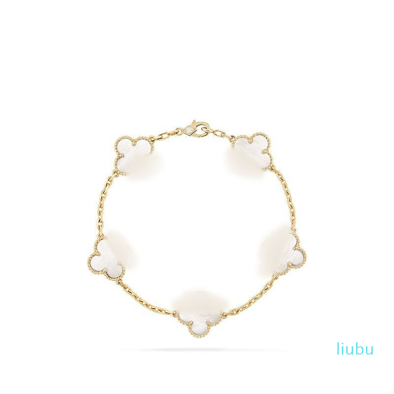 Luxo trevo pulseira designer de jóias para mulheres cleef amor charme pulseiras presentes natal present2834