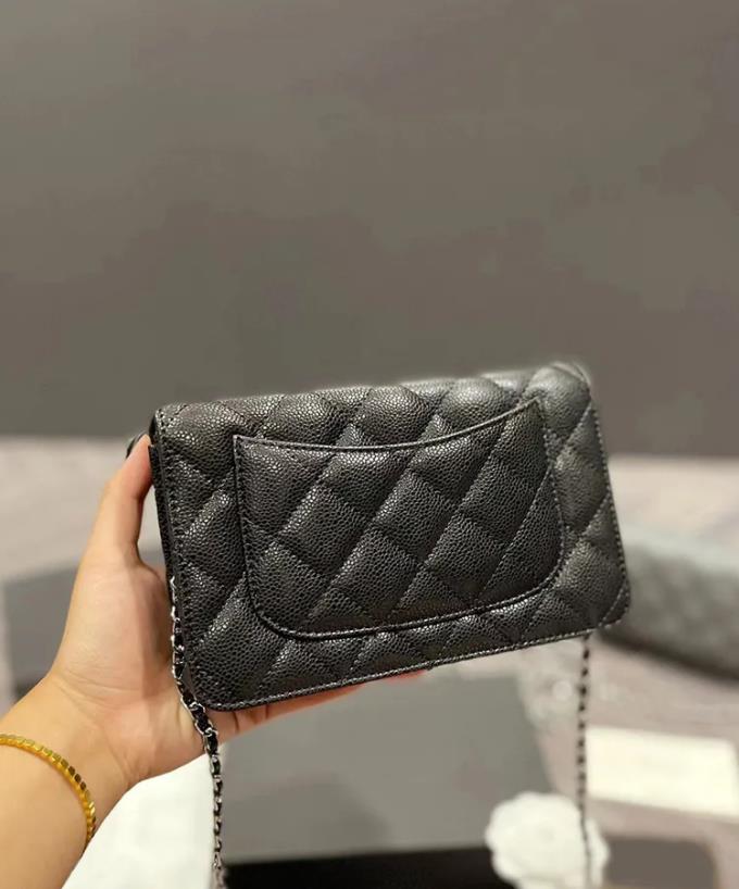 مصمم حقيبة أزياء المرأة Crossbody حقائب الكتف رفرف المحافظ السوداء السيدات الفاخرة السيدات رسول حمل