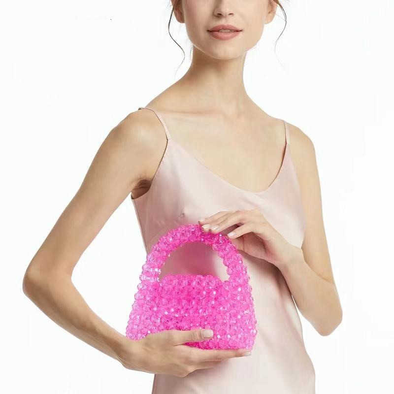 Evening bag Customized Pearl Bag Designer Clear Acrylic Crystal Bead Box Baking