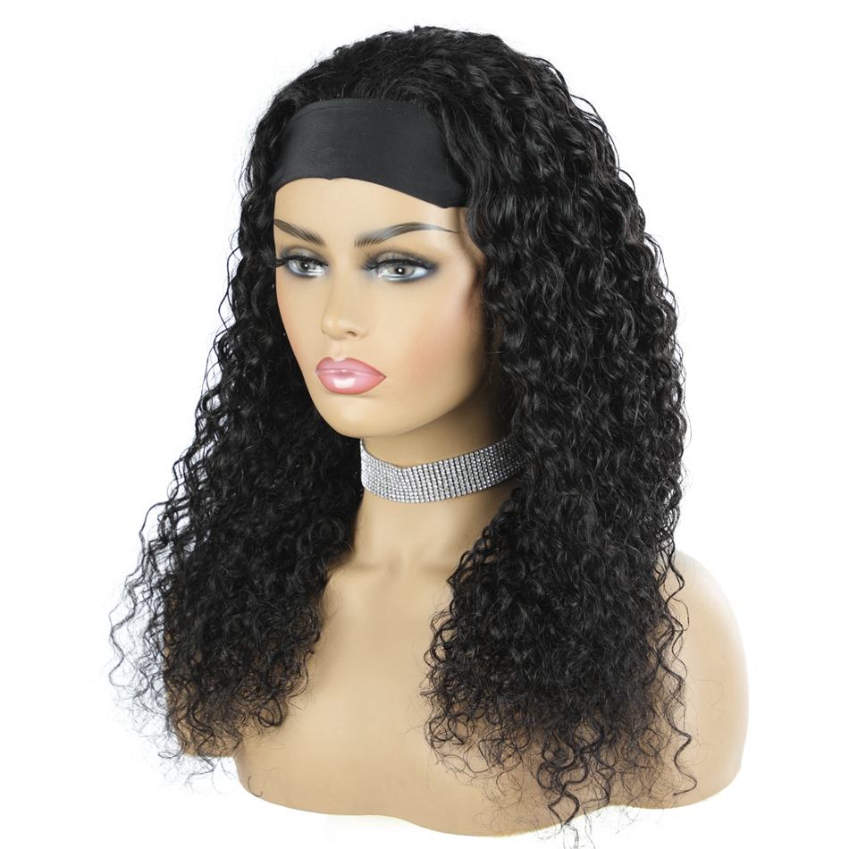 Human Hair Wigs Water Water Wave Brasilian Machine fez peruca sem fúria para mulheres negras