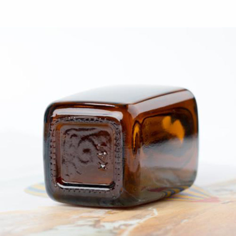 10ml 20ml flacon compte-gouttes carré d'huile essentielle 30ml 50ml sérum en verre transparent ambré éviter les bouteilles légères avec bouchon en plastique noir pour l'emballage cosmétique en gros