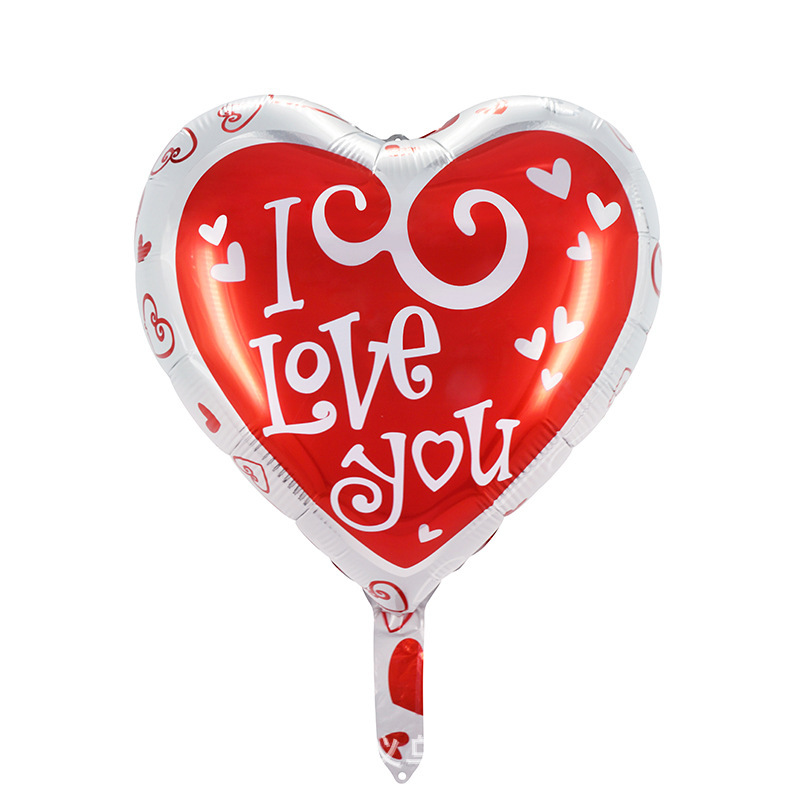 Décoration de fête 18inch or argent rouge coeur amour ballon pure couleur feuille hélium Balon mariage de la Saint-Valentin d'anniversaire de fête de fête de fête zxf133