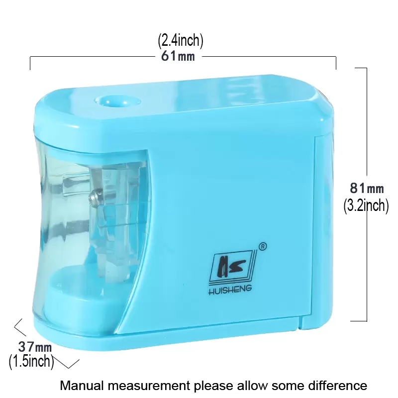 Automatic Electric Pencil Sharpener Safe Fast Prevent Accidental Opening Stationery School Supplies Students Artists Classrooms Office