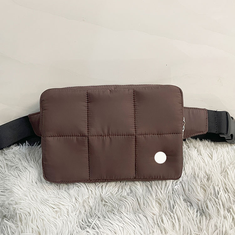 Lu Quilted Izgara Kemer Çanta Çapraz Bag Yoga bel çantaları açık kadınlar ayarlanabilir kayış qltrade_9 her yerde fermuar kemeri çapraz gövde çanta kamera çantası haberci fanny paketi