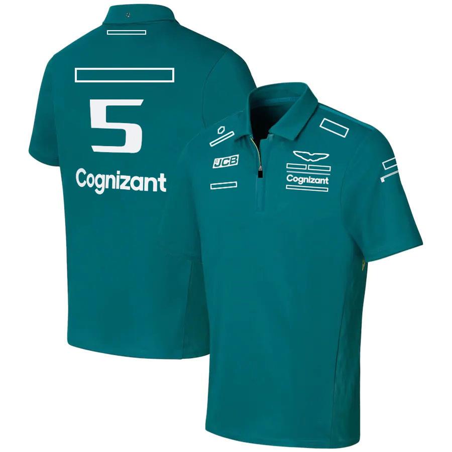 F1 Team Driver Polo Shirts Formel 1 Herrstrutrar Jersey racing fans överdimensionerade t-shirt utomhus män andningsbara korta ärmar tees tees