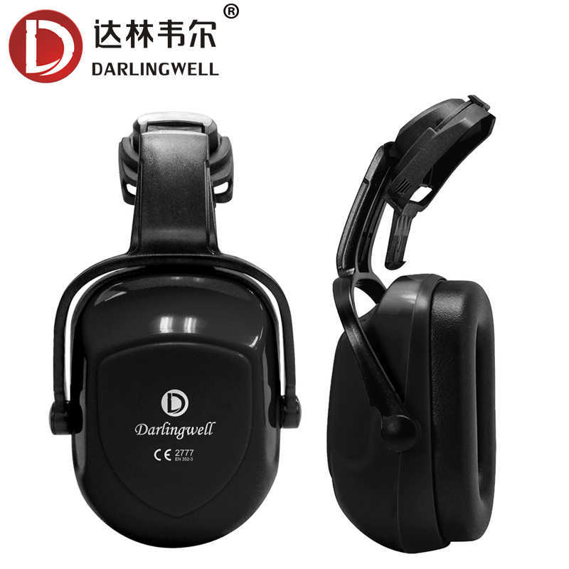 DARLINGWELL Ohrenschützer für Schutzhelme, Industrie-Schutzhelm-Konstruktion, geräuscharm, 34 dB, CE EN352 ANSI Ohrenschützer