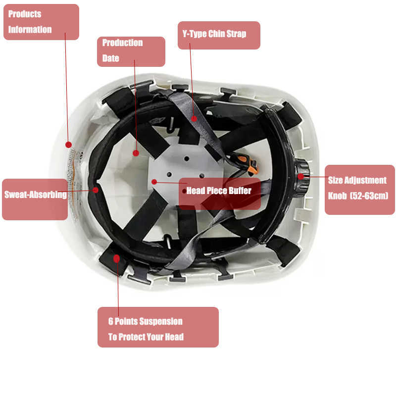 Capacete de segurança de proteção de quedas ANSI Z89.1 para engenheiro hardhat abd construção de aberturas de ar ajustável Cap homens