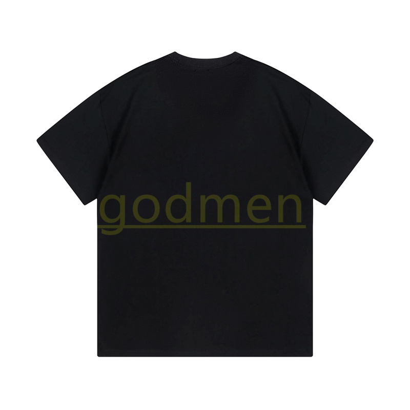 High End Mens T-shirt par mode rund hals kort ärm tees kvinnor tecknad tryck toppar storlek xs-l