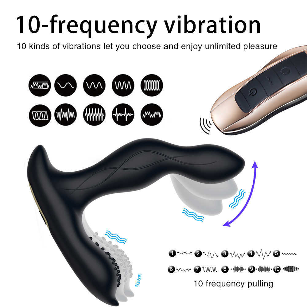 Beauty Items sexy Toys Anal Vibrator Finger Prostate Massage Anus Stimulate Butt Plug Male Masturbator Backyard Products For Men Gays