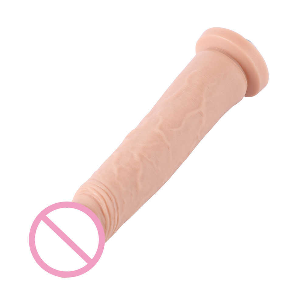 Güzellik Ürünleri 19.5cm Eklenebilir Uzun Uzunluk Dildo Esnek Yumuşak Bükülebilir 3xlr Konektörü Seksi Makine Aksesuarları 4cm Çap ekler