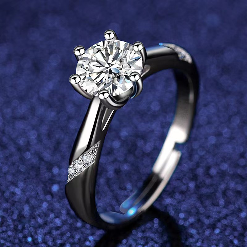 Modemarkenringe für Frauen Top Designer S925 Sterling Silber Frauenring Luxus Full Diamond Verlobungsring Frau Valentinstag's