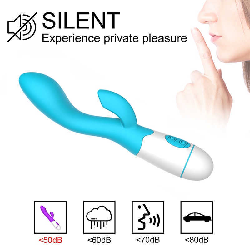 NXY Vibratoren Av Rabbit Dildo Vibrator Clitoris Stimulation Penis Vagina Massagebaste Erwachsene Sexspielzeug für Frauenmaschine Frau Masturbator