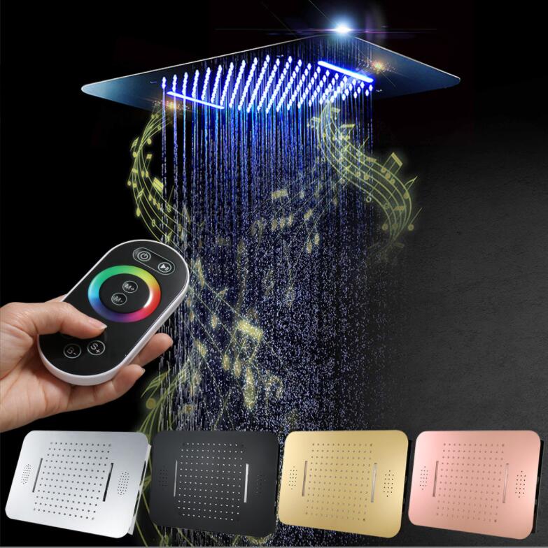 Badezimmer Duschsets M Boenn Regensysteme LED -Kopf Wasserhahn thermostatisch