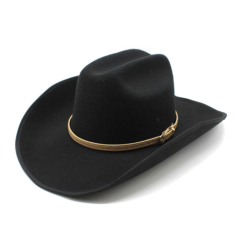 Grand chapeau Fedora casquette à large bord feutre chapeaux Cowboy Jazz casquettes Fedoras femmes hommes automne hiver Trilby