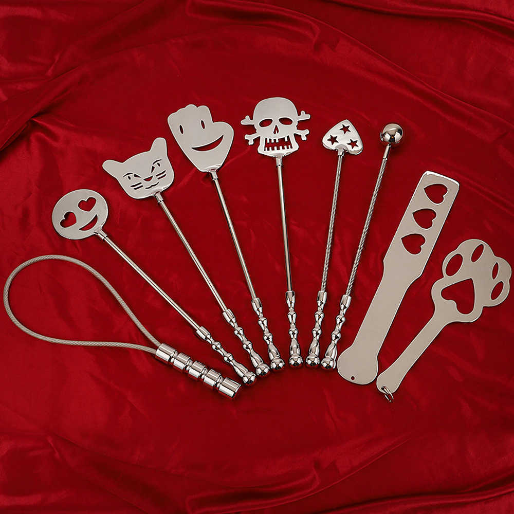 Nxy adulto brinquedos múltiplos estilos eróticos chicote de metal tata spanks slave spanker bdsm fetish casal de cosplay jogo sm flertando sexo de fetiche 1201