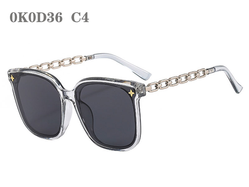 女性用のサングラス高級サングラスレディースファッションサングラスUV 400レトロ特大のサングラストレンディレディースデザイナーサングラス0K0D36