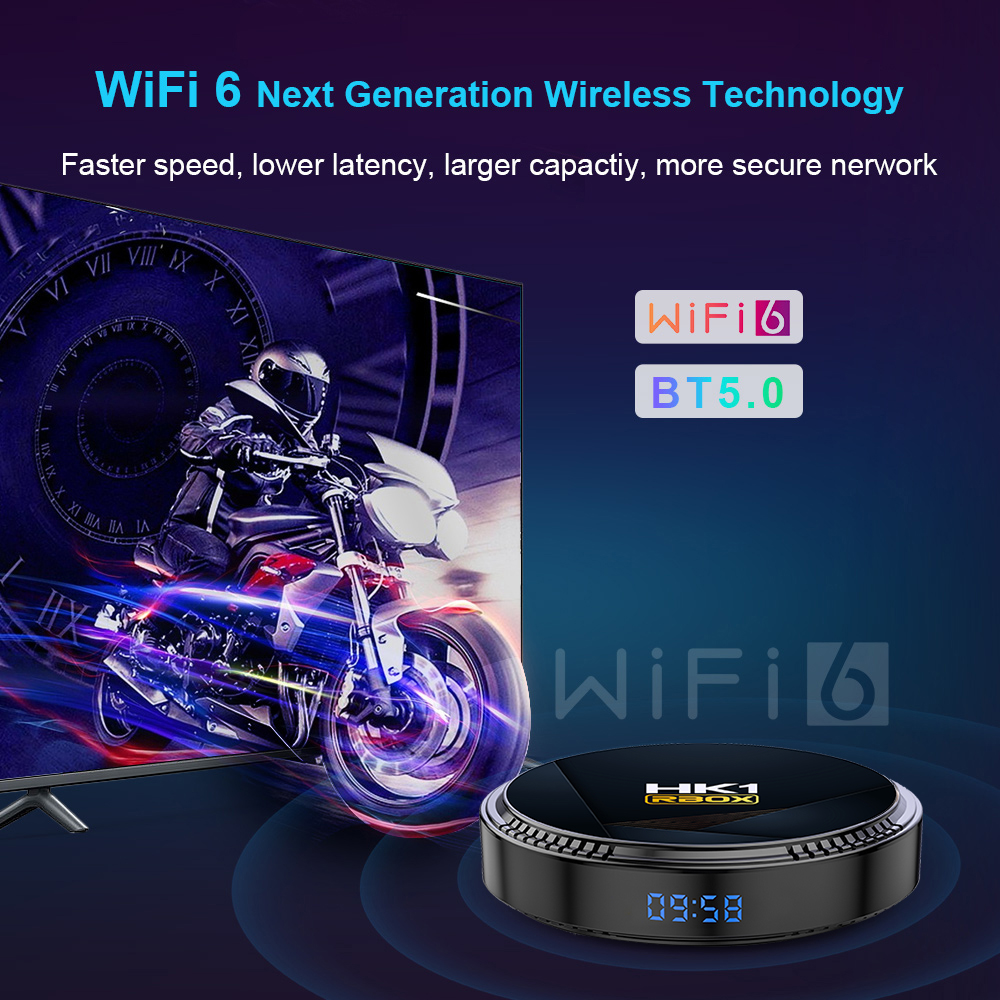 HK1 RBOX H8 Android 12 TV Box Allwinner H618 6K 2.4G 5G Wifi 4GB 128G 64G 32GB 2G16G BT5.0 Global Media Player Ontvanger HK1rbox