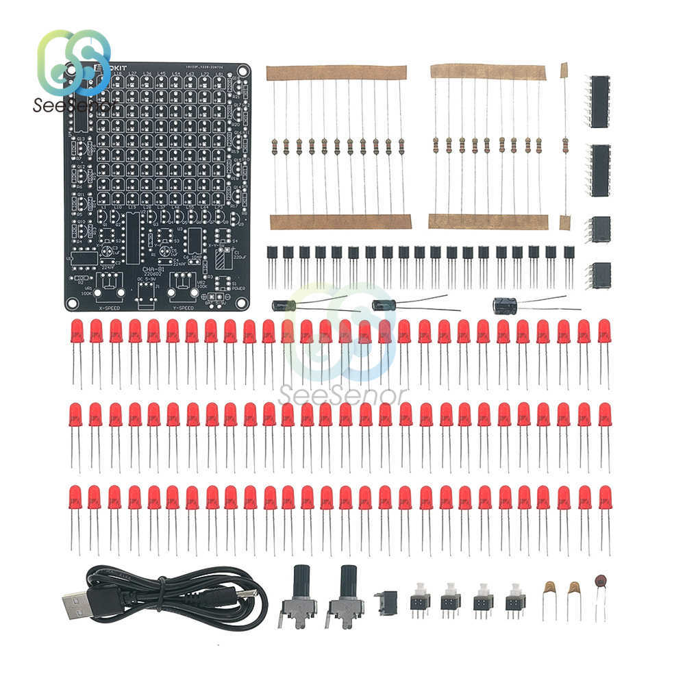 CHA-81 DC5V-9V LED Chaser Diy Kit Tracking Lichtonderdelen Elektronische productie