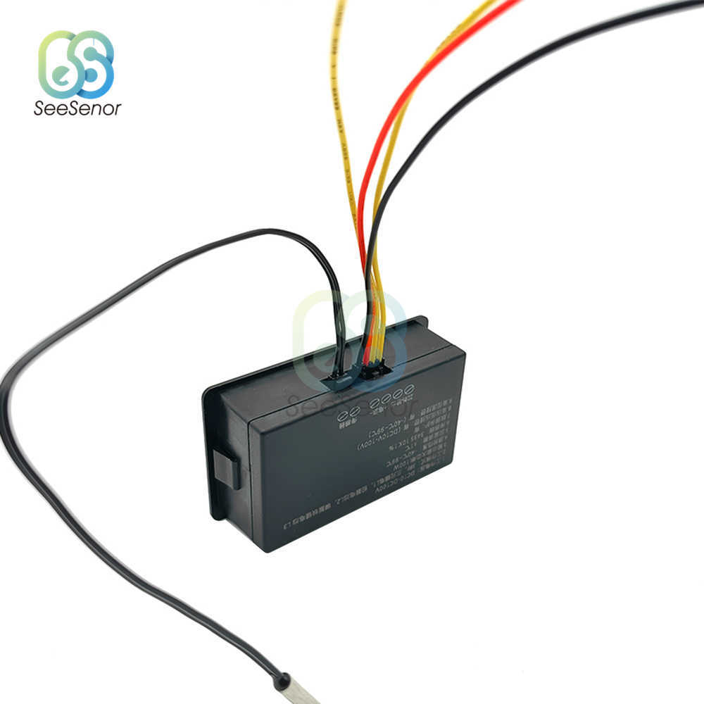 DC 9V-100V Waterdichte digitale voltmeter met temperatuurregeling loodzure lithiumbatterijcapaciteitsindicator 12V 24V 48V 72V