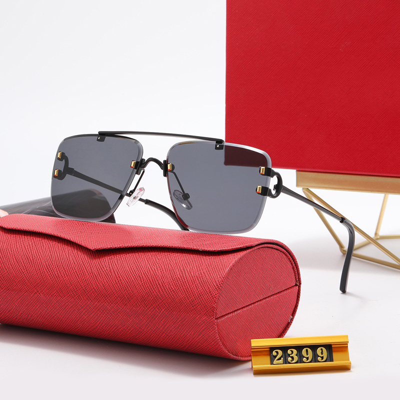 Модные очки мужские дизайнерские очки солнцезащитные очки для мужчин Женщины Негабаритная квадратная рама двойной мост поляризованный ретро -водитель пляж 2850