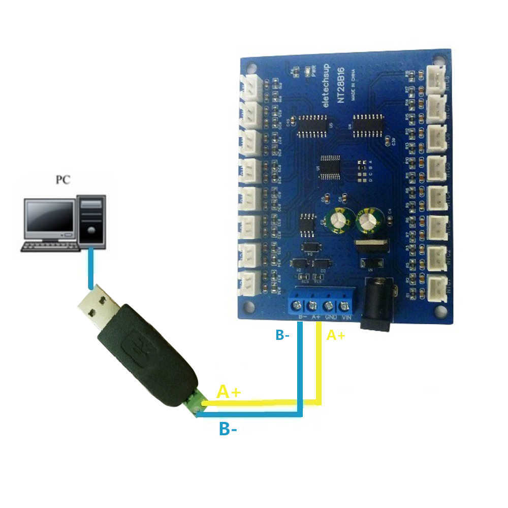 DC 9V 12V 15V 24V 16Ch RS485 Temperature Collector Modbus RTU Paperless Recorder 10K/20K/50K/100K