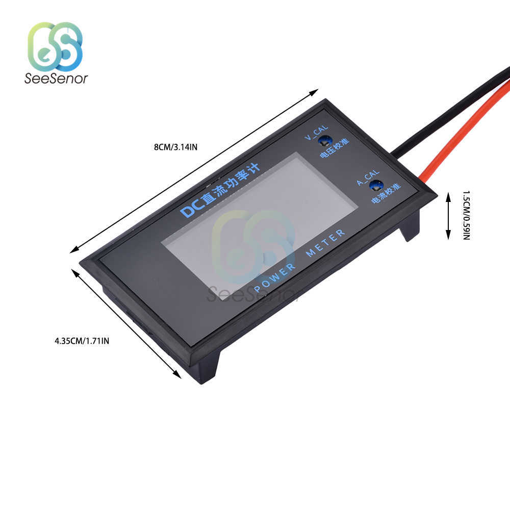 DC0-500V 10A 5000W LCD Dijital Voltmetre Ammetre Wattmetre Güç Ölçer Voltaj Akım 12V 24V 110V 220V Volt Test Cihazı