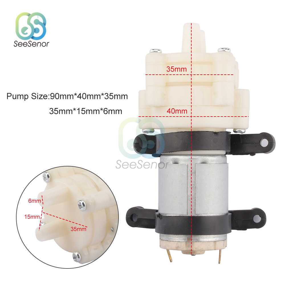 R385 Vattenpump Priming Membran Mini Spray Motor 12V Micro S For Dispenser Fish Tank Accessories Max Sug 2m