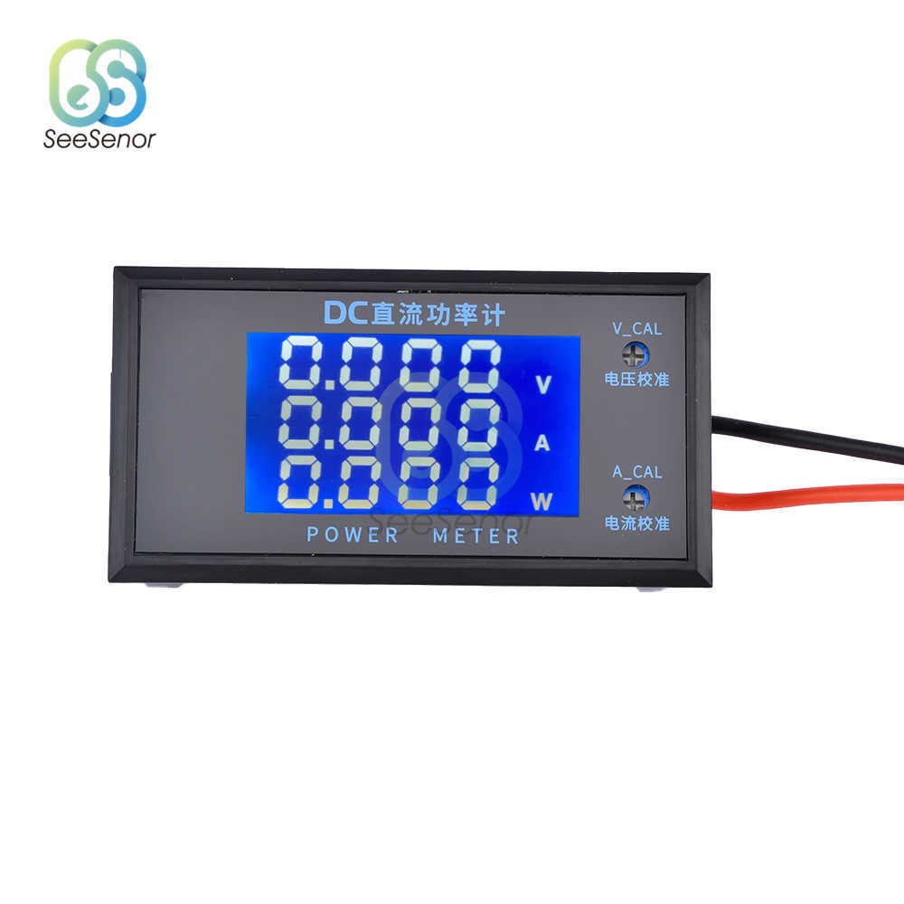 DC0-500V 10A 5000W LCD Digital Voltmeter AMMETER WATTMETER POWER METER الجهد الحالي 12V 24V 110V 220V VOLT TESTER