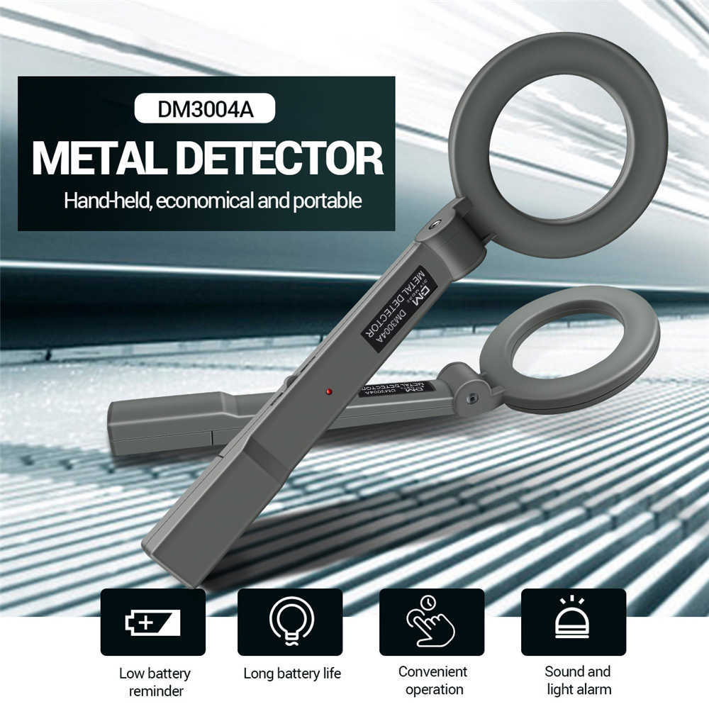 Metal Detector DM3004A Allarme portatile Scanner ad alta sensibilità Security Checker Finder Ricerca bobina Rileva strumento