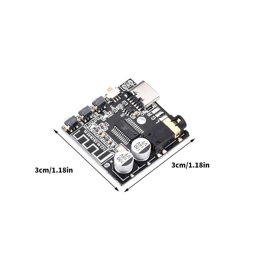 VHM-314-V2.0 Bluetooth Audio Receiver Board 5.0 MP3 Verlustfreier Decoder Drahtloses Stereo-Musikmodul Typ-C USB