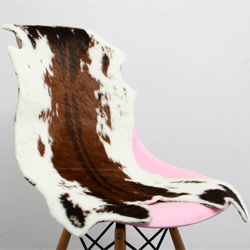 Carpets Zebra Cow Goat Printed Carpet Velvet Imitation Leather Rugs Cowhide Animal Skins Natural Shape Decoration Mats2249