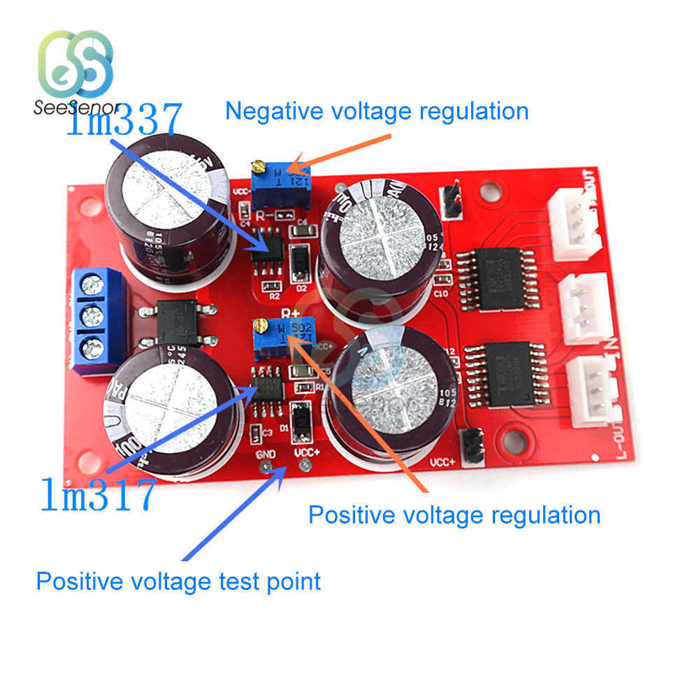 Dual Channel DRV134 Unbalanced To Balance Board Use For Balanced Input Power Amplifier