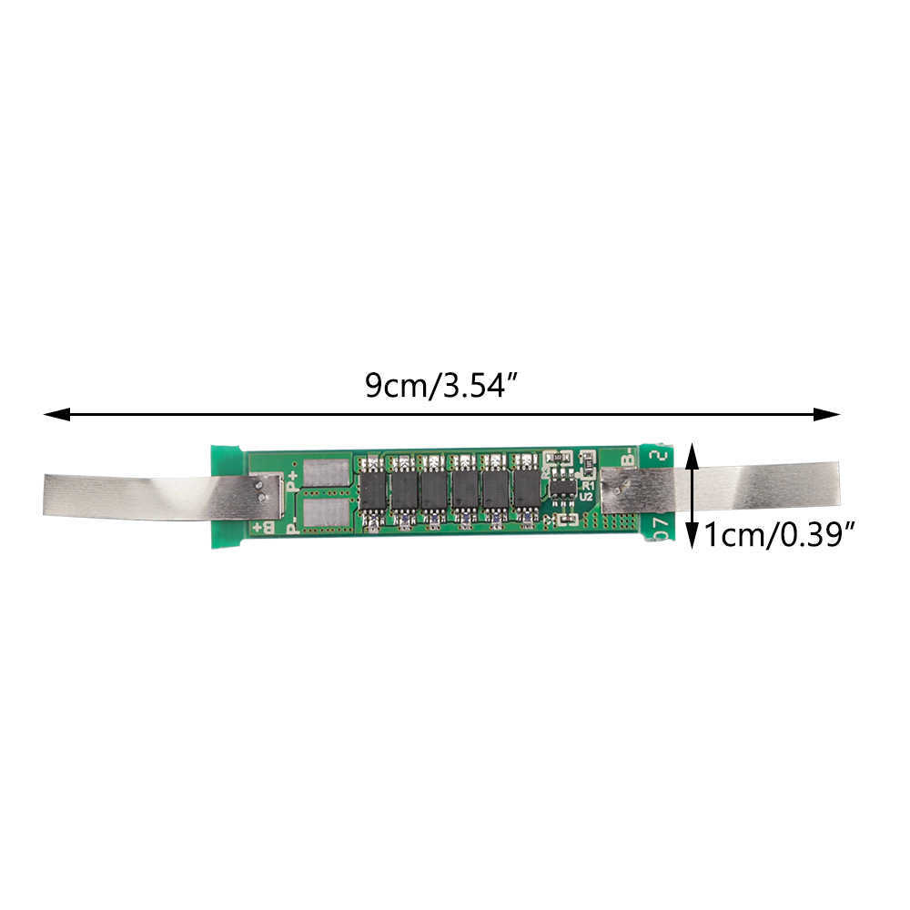 10 Teile/los 1S BMS 3,7 V 7,5 A 9A 5MOS 6MOS 18650 Batterie Ladung Schutz Bord mit Nickel Schweißen für Power Bank/Elektrisches Spielzeug