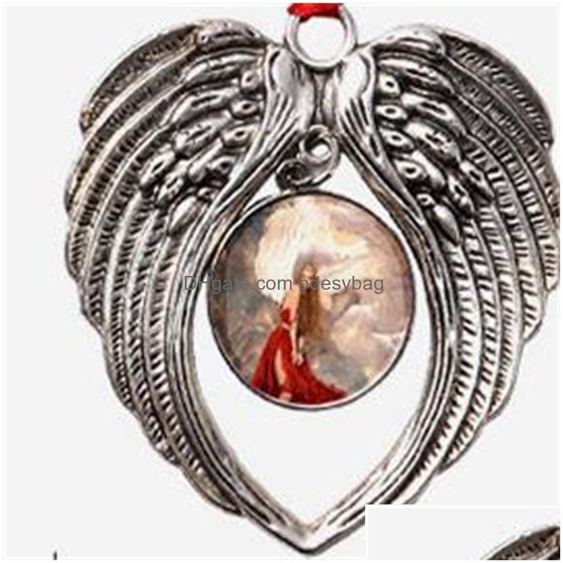 christmas decorations sublimation blanks angel wing christmas decorations diy your own image and background ornament 0915