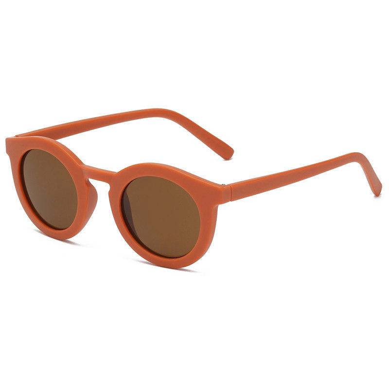 Óculos de sol masculino feminino fosco doce cor redonda para adulto bonito dos desenhos animados óculos oculos gafas de solsunglasses266l