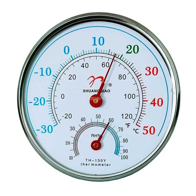 Table Standing Thermometer Hygrometer Hanging Humidity Indicator for Greenhouse Home Office Classroom Laboratory Wall