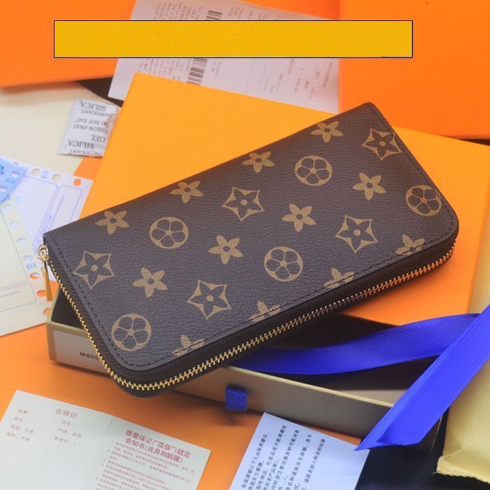 Designers ZIPPY WALLET Haute Qualité En Cuir Souple Hommes Femmes Iconique Texturé Mode Longue Fermeture À Glissière Portefeuilles Porte-Monnaie Porte-Cartes Hold245m