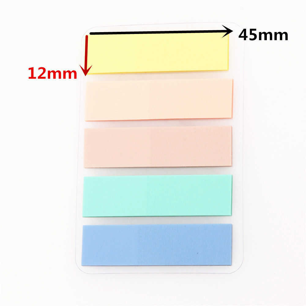 100 feuilles auto-adhésive Mémo Pad Sticky Notes Bookmark Point It Marker Sticker Paper Office School Supplies