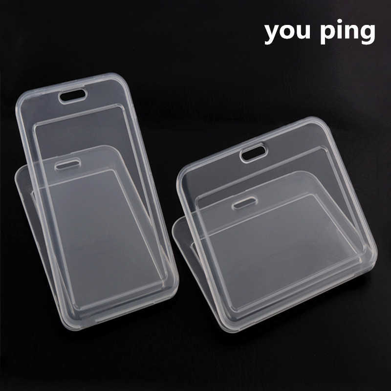 Transparent Two Types Card Women Men Student Bus Badge Holder Credit s Bank ID school supplies