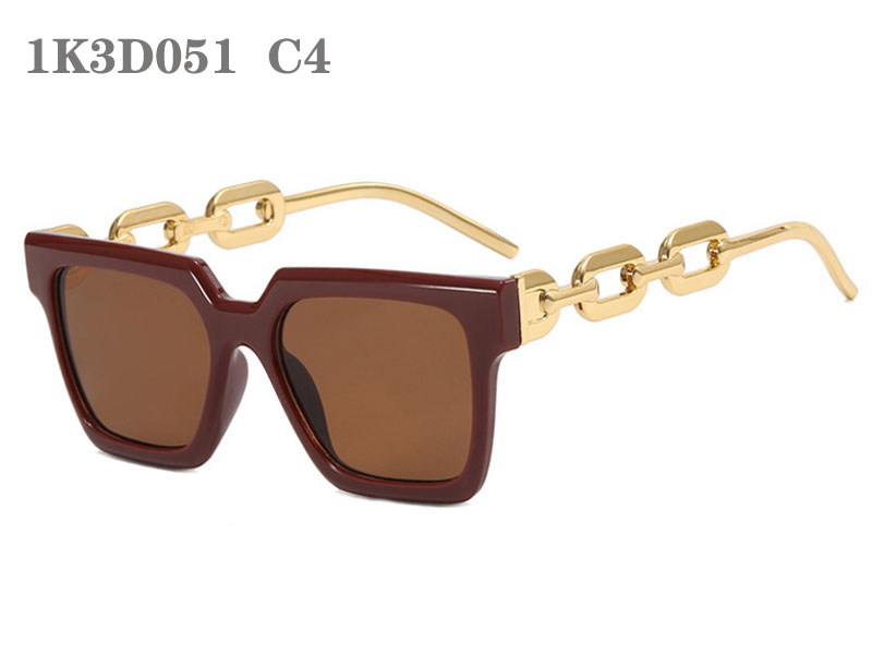 Solglasögon för män Kvinnor Luxury Mens Solglas Man Fashion Sungases Woman Retro Sun Glasses Ladies Solglasögon unisex Metal Chain Designer Solglasögon 1K3D051