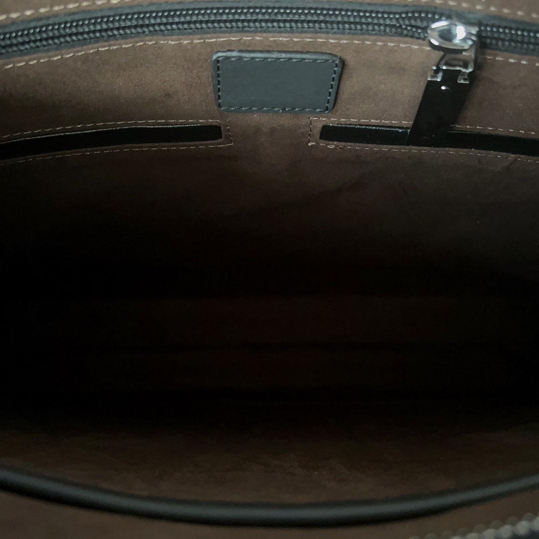 Klassiska män portföljfäskor Vintage Business Notebook Bags Men's Computer Handbag Shoulder Office Messenger Bag 14 Inches Clutch Purse Populära axlar Crossbody