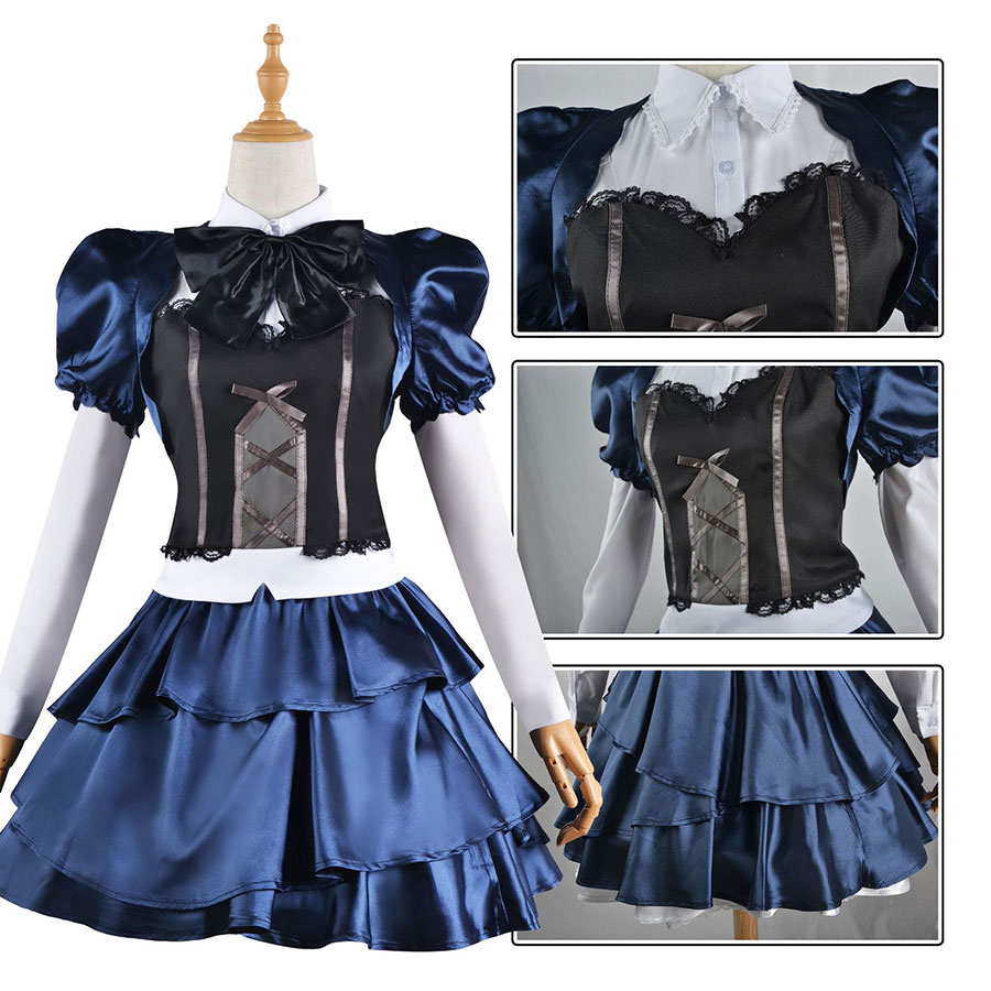 Anime Costumes Love Chunibyo Other Delusions Takanashi Rikka Cosplay Suit Carnival for Halloween Wig