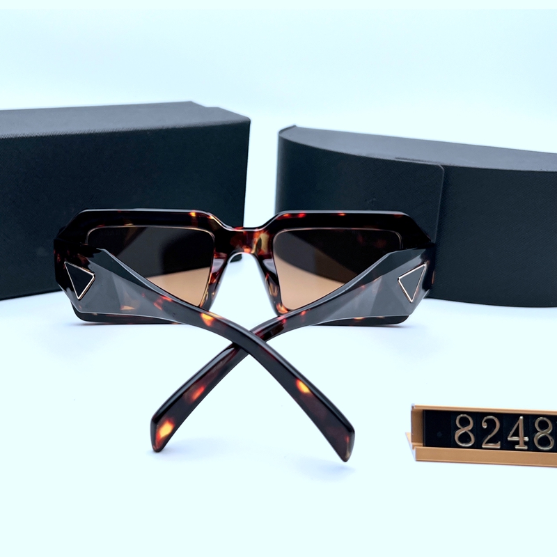 Square Sunglasses Woman Leopard Frame Oversized Sun Glasses Female Retro Vintage Lady Eyewear UV400 With Box