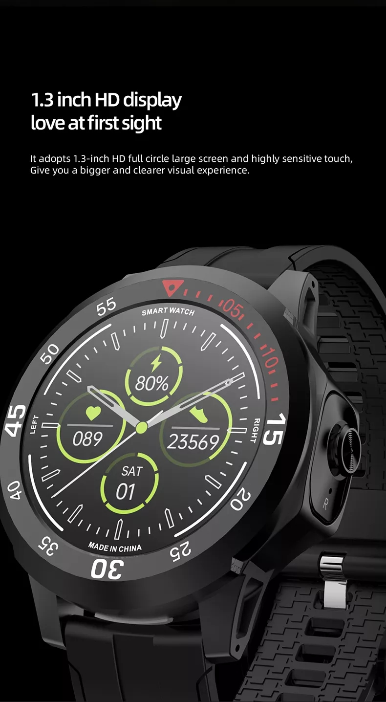 Wearable Smart Watches Wireless Headset oortelefoon TWS Twee in één hifi stereo sport tracke muziek spelen N16