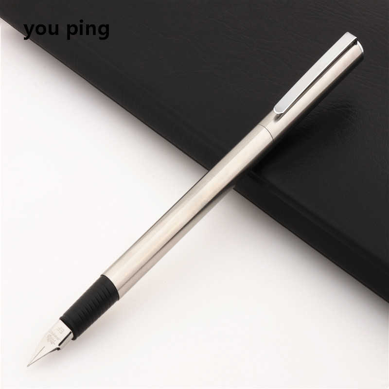 Nieuwe luxe kwaliteit Jinhao 36 zilveren kleuren zakelijk kantoor vulpen student schoolbenodigdheden inkt kalligrafie pen