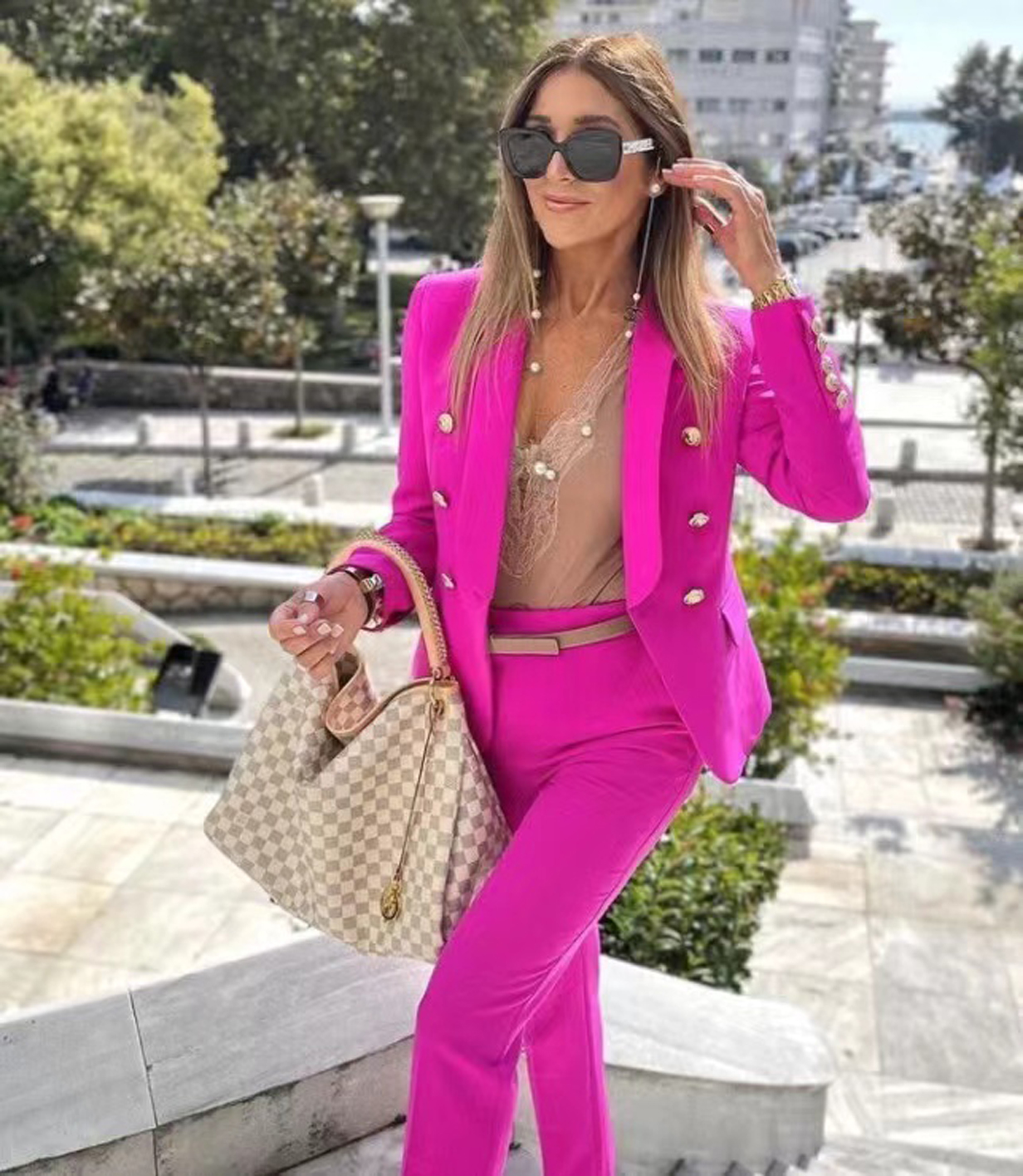 Fashion Women Suits Designer Ubrania Blazery Spring Nowe wydane Tops Pants A106