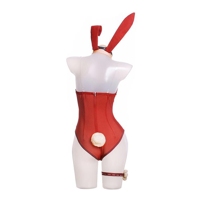 Costumes d'anime Genshin Impact Klee Cosplay Bunny Girl, combinaison Sexy d'halloween pour femmes