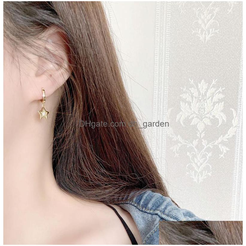 Dangle Lustre Boucle d'oreille Mode Baseballforme Pendentif Longue Étoile Soleil Ronde Goutte Tendance Femme Fille Oreille Bijoux Livraison Bijoux Earr Dhbrr